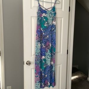 Multicolored maxi dress. Excellent condition.